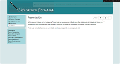 Desktop Screenshot of literaturadelperu.wikispaces.com