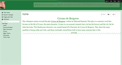 Desktop Screenshot of cyrano-de-bergerac.wikispaces.com