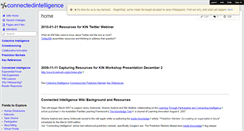 Desktop Screenshot of connectedintelligence.wikispaces.com