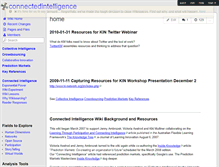 Tablet Screenshot of connectedintelligence.wikispaces.com