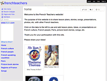 Tablet Screenshot of frenchteachers.wikispaces.com