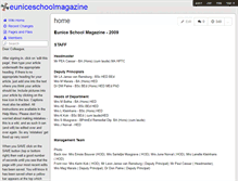Tablet Screenshot of euniceschoolmagazine.wikispaces.com