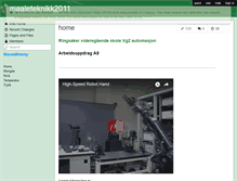 Tablet Screenshot of maaleteknikk2011.wikispaces.com