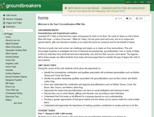 Tablet Screenshot of groundbreakers.wikispaces.com