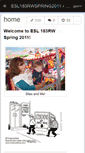 Mobile Screenshot of esl183rwspring2011.wikispaces.com