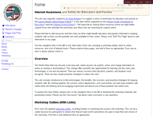Tablet Screenshot of internetawareness.wikispaces.com