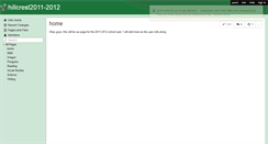 Desktop Screenshot of hillcrest2011-2012.wikispaces.com