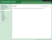 Tablet Screenshot of hillcrest2011-2012.wikispaces.com