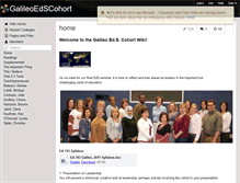 Tablet Screenshot of galileoedscohort.wikispaces.com