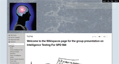 Desktop Screenshot of intelligencegroup581.wikispaces.com