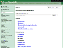 Tablet Screenshot of compchemmpi.wikispaces.com