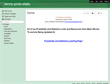 Tablet Screenshot of lenny-prob-stats.wikispaces.com