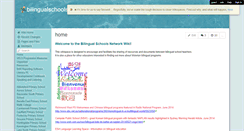 Desktop Screenshot of bilingualschoolsnetwork.wikispaces.com