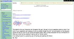 Desktop Screenshot of chsapush.wikispaces.com