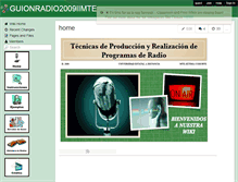 Tablet Screenshot of guionradio2009iimte.wikispaces.com