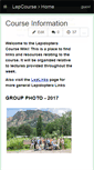 Mobile Screenshot of lepcourse.wikispaces.com