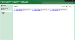 Desktop Screenshot of estudiantesquintogrado.wikispaces.com