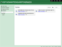 Tablet Screenshot of estudiantesquintogrado.wikispaces.com