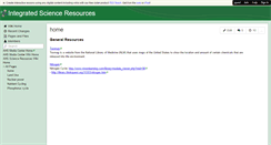 Desktop Screenshot of ahsintsciresources.wikispaces.com