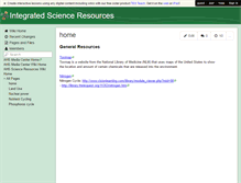 Tablet Screenshot of ahsintsciresources.wikispaces.com