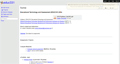 Desktop Screenshot of educ331.wikispaces.com