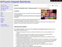 Tablet Screenshot of ieselpalo-proyecto1.wikispaces.com