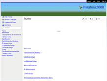 Tablet Screenshot of literatura2000.wikispaces.com