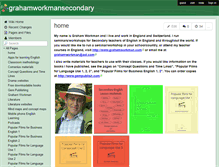 Tablet Screenshot of grahamworkmansecondary.wikispaces.com