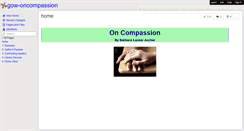 Desktop Screenshot of gow-oncompassion.wikispaces.com