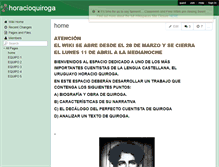 Tablet Screenshot of horacioquiroga.wikispaces.com