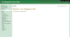 Desktop Screenshot of kindergarten-cool-cats.wikispaces.com
