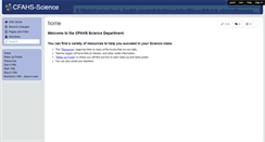 Desktop Screenshot of cfahs-science.wikispaces.com