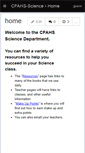 Mobile Screenshot of cfahs-science.wikispaces.com
