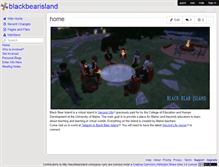 Tablet Screenshot of blackbearisland.wikispaces.com