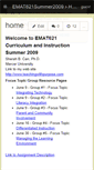 Mobile Screenshot of emat621summer2009.wikispaces.com
