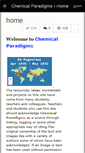 Mobile Screenshot of chemicalparadigms.wikispaces.com