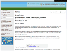 Tablet Screenshot of harmon-middle-school.wikispaces.com