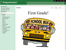 Tablet Screenshot of firstgradeclass1.wikispaces.com