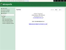 Tablet Screenshot of abcsports.wikispaces.com