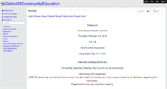 Desktop Screenshot of district30communityeducation.wikispaces.com