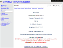 Tablet Screenshot of district30communityeducation.wikispaces.com