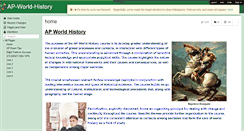 Desktop Screenshot of ap-world-history.wikispaces.com