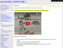 Tablet Screenshot of honorsliteraturea.wikispaces.com