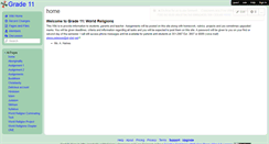Desktop Screenshot of grade11worldreligions.wikispaces.com