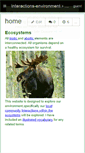 Mobile Screenshot of interactions-environment.wikispaces.com