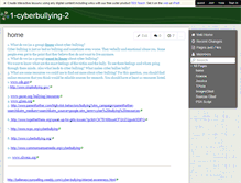 Tablet Screenshot of 1-cyberbullying-2.wikispaces.com