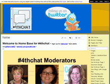 Tablet Screenshot of 4thchat.wikispaces.com