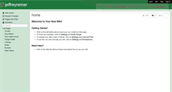 Desktop Screenshot of jeffreyremer.wikispaces.com