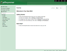 Tablet Screenshot of jeffreyremer.wikispaces.com