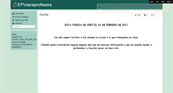 Desktop Screenshot of epvsaraprofesora.wikispaces.com